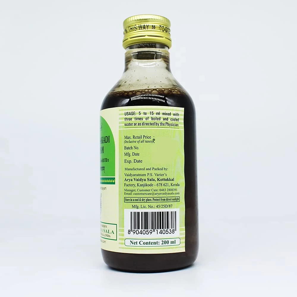 Kottakkal Arya Vaidyasala Dusparsakadi Kashayam, 200 ml-3.webp